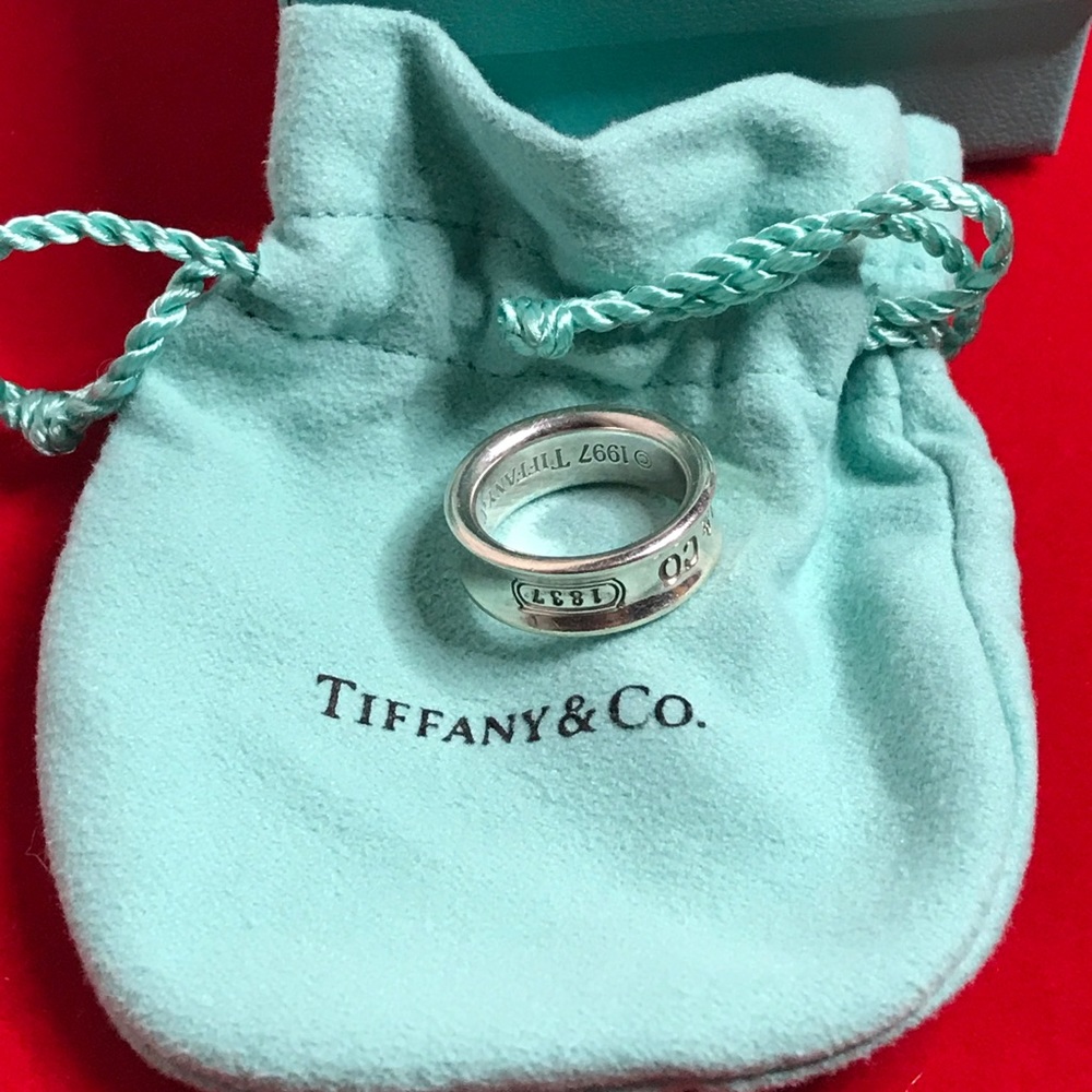 Tiffany & Co. Sterling Silver Concave Ring Sz 5